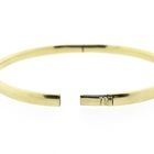 Image 4 of Gold smooth slave bracelet | Ø 63 mm