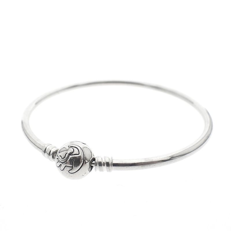 Image 1 of Disney X Pandora bracelet; Silver; Lion King Charm Bangle | Ø 60.0 mm