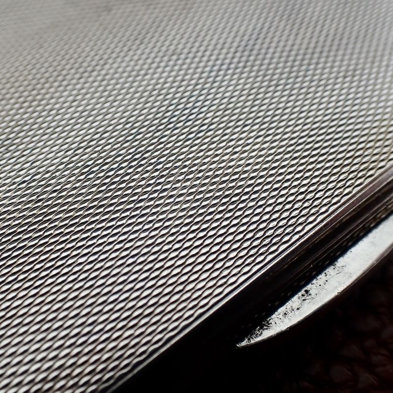 Image 4 of Silver cigarette case; Vintage