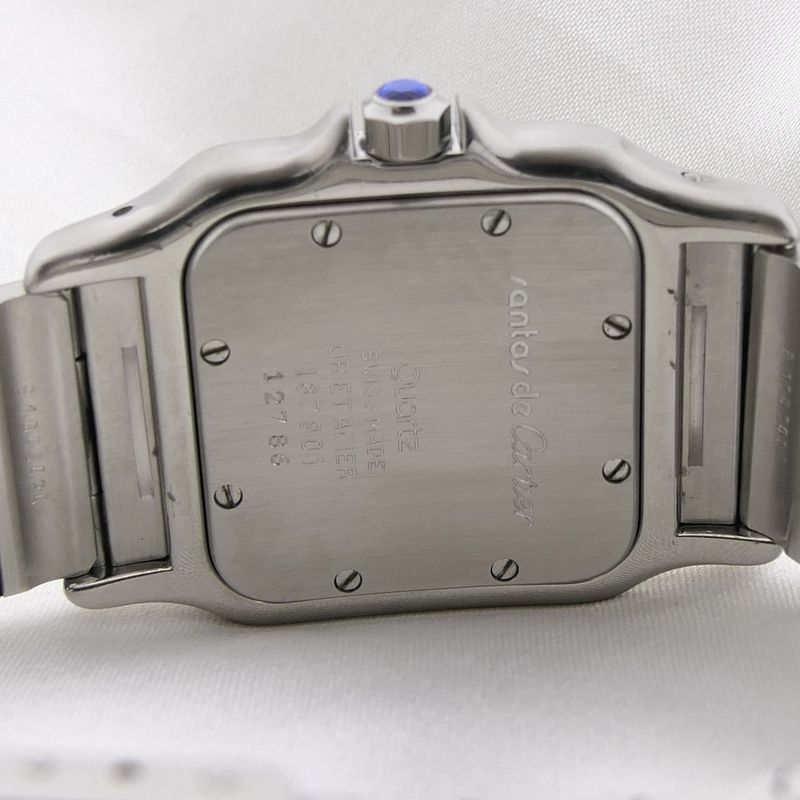 Image 13 of Cartier Santos Galbee; Gold/steel unisex watch