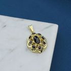Image 2 of Vintage gold pendant with garnet
