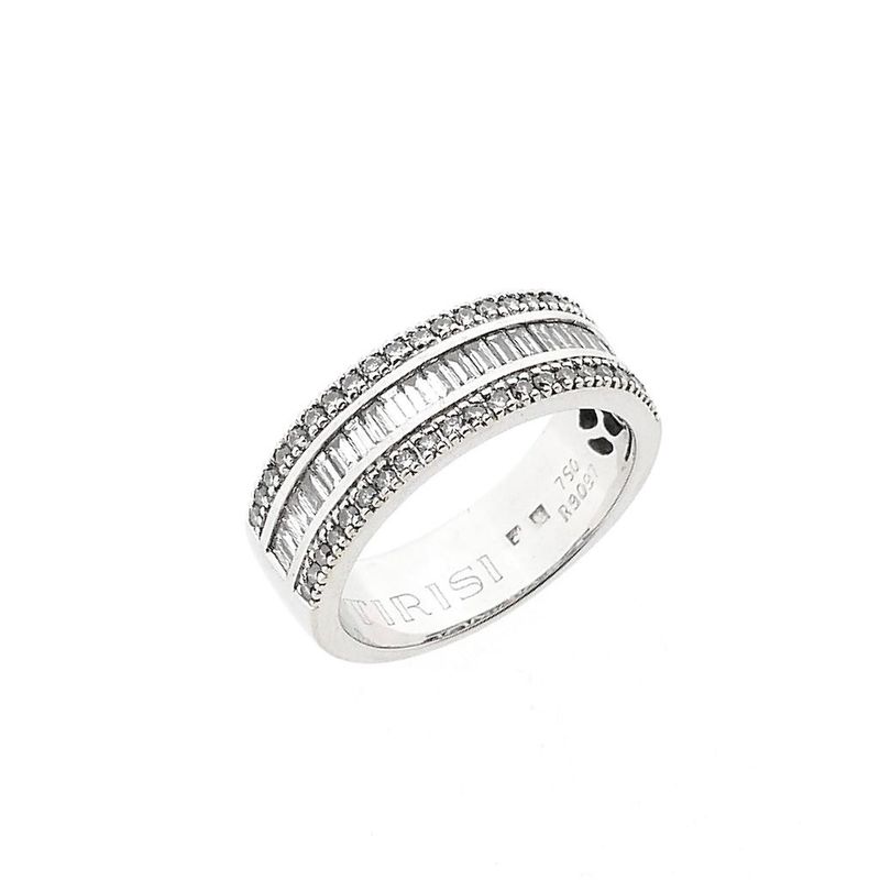 Image 1 of White gold Tirisi ring with diamonds; approx. 0.90 ct.