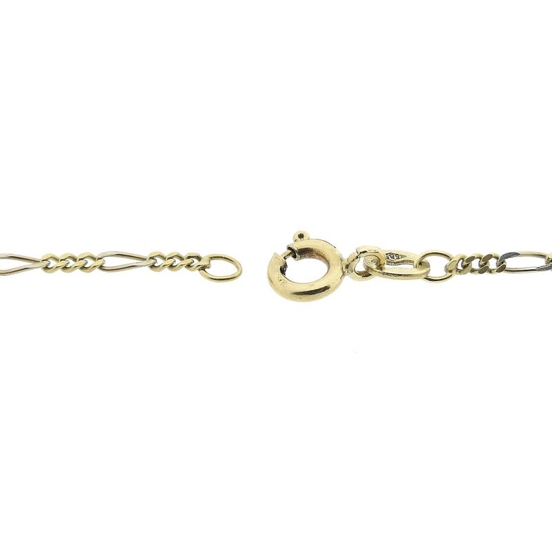 Image 2 of Two-tone gold Figaro link chain