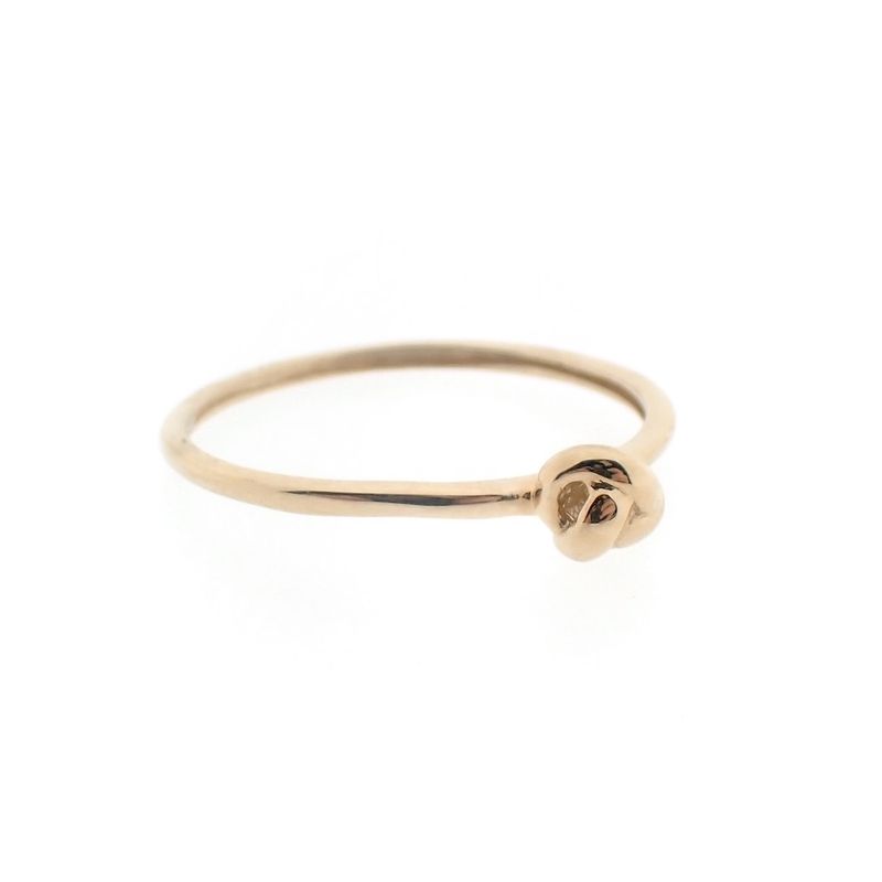 Image 7 of Gold subtle ring with knot