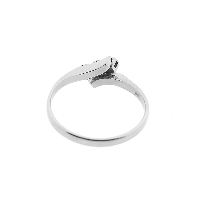 Image 4 of White gold ring with diamond | 0.03 ct.