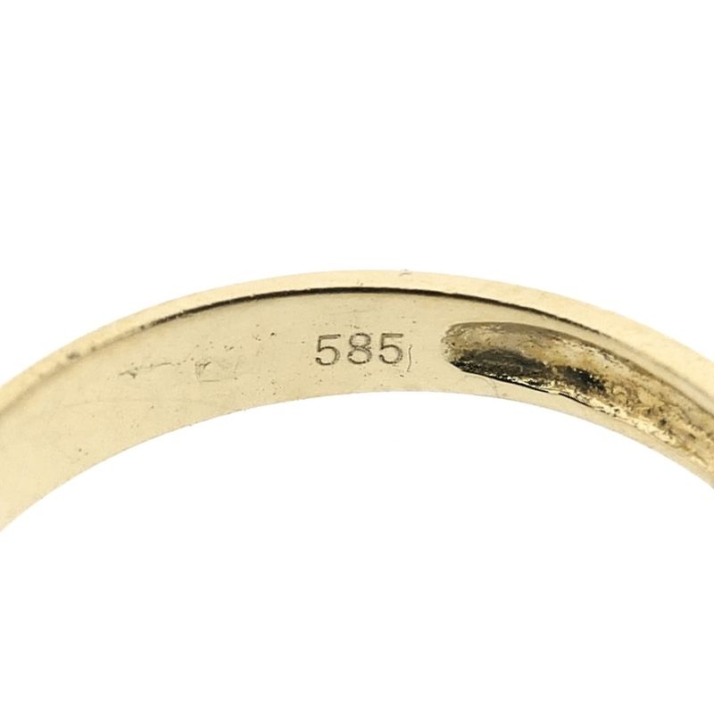 Image 5 of Gold ring with zirconia