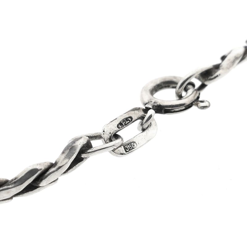 Image 5 of Silver Flat Gourmet Link Necklace