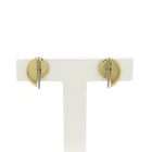 Image 2 of Two-tone gold stud earrings