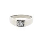 Image 3 of White Gold Solitaire Ring; 0.35 ct Diamond; 14K; Size 18