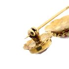 Image 4 of Vintage Gold Brooch with Carnelian