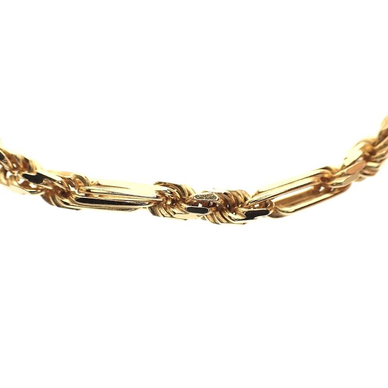 Image 4 of Cento group golden Figarope link bracelet.