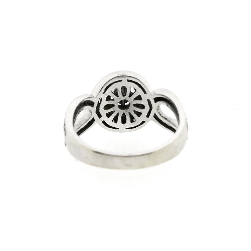 Image 3 of White gold ring with diamonds; 0.40 ct.