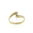 Image 4 of Two-tone gold solitaire ring with diamond | 0.15 ct.