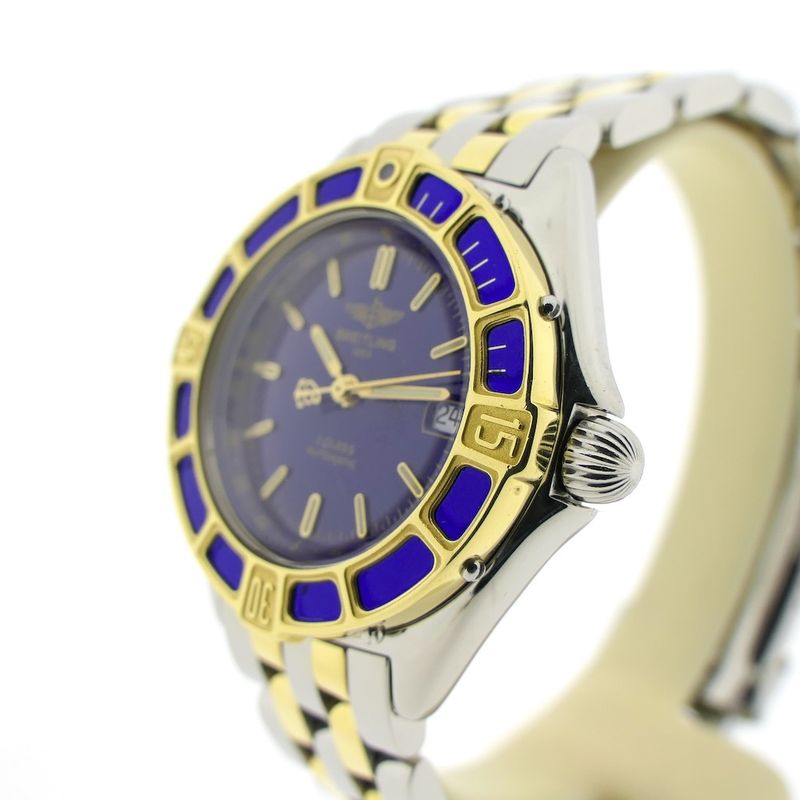 Image 2 of Breitling J-Class; Automatic women's watch with gold bezel