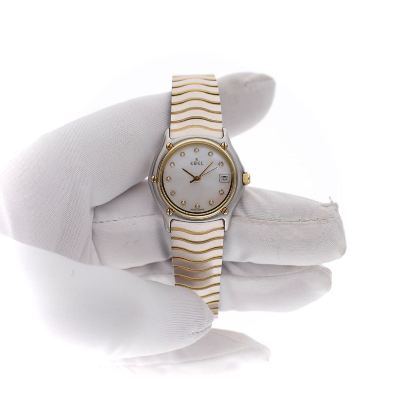 Image 7 of Ebel Sport Classic E1087121; Gold/Stainless Ladies Watch