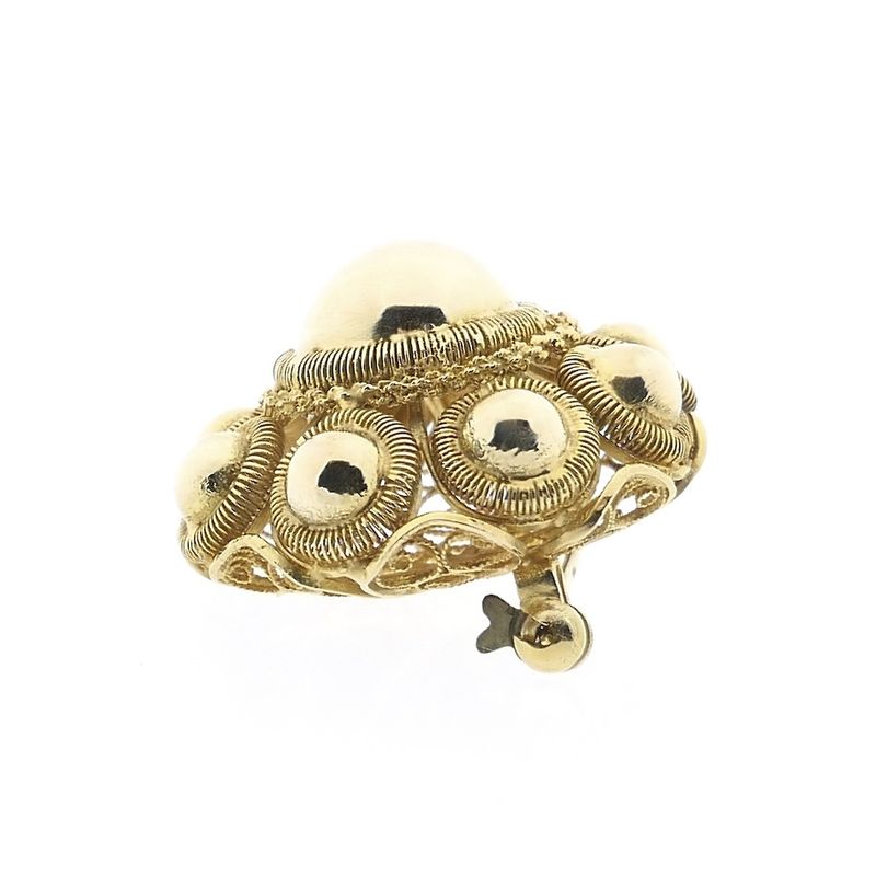 Image 5 of Vintage gold brooch with Zeeland buttons.