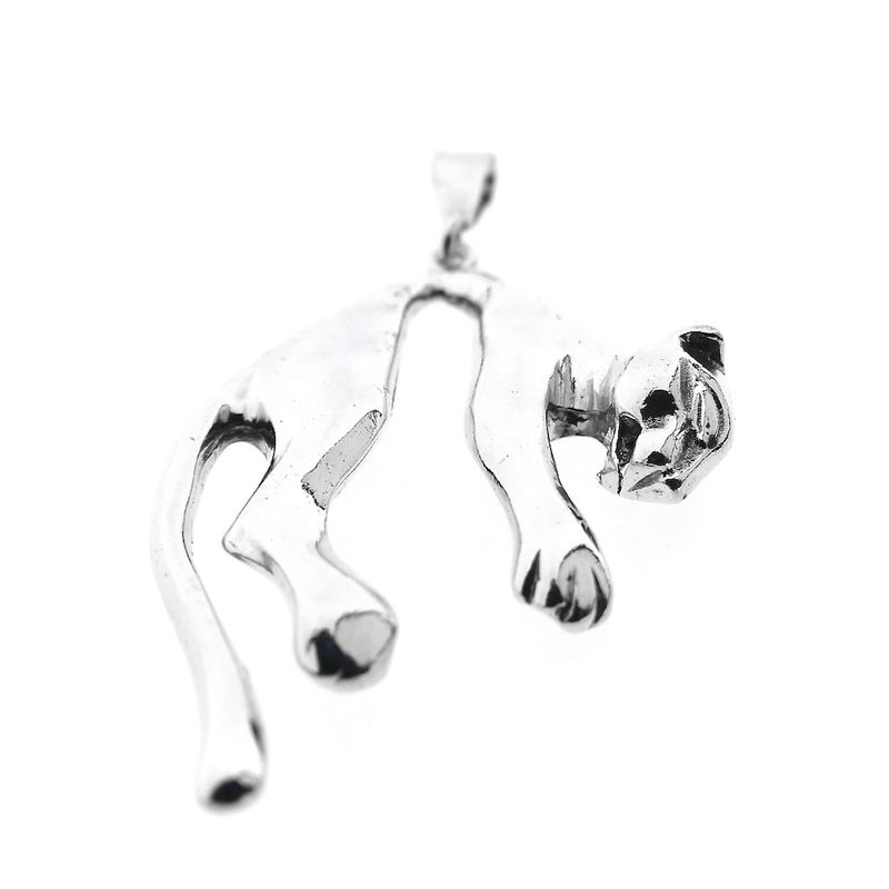 Image 3 of Silver pendant of a panther