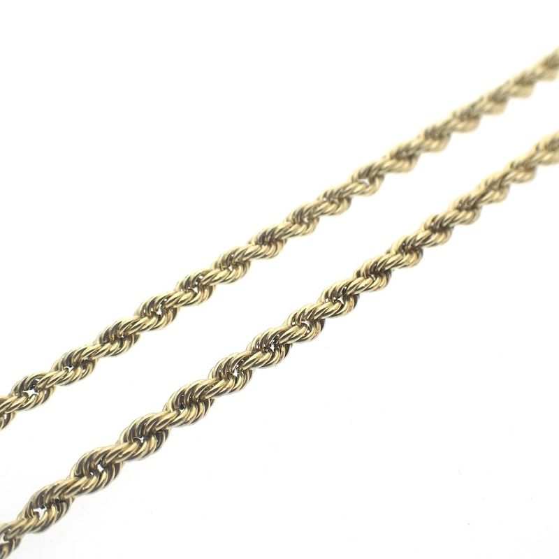Image 4 of Golden twisted link chain.