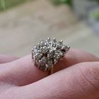 Image 8 of Gold cocktail ring with zirconia