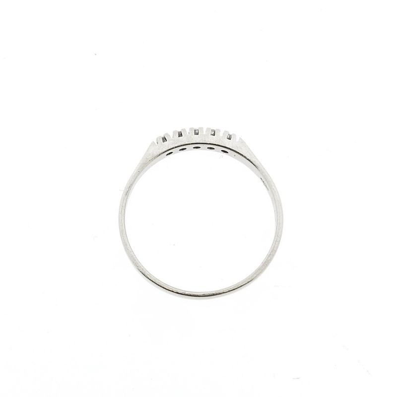 Image 5 of White gold ring with diamond | 0.075 ct.