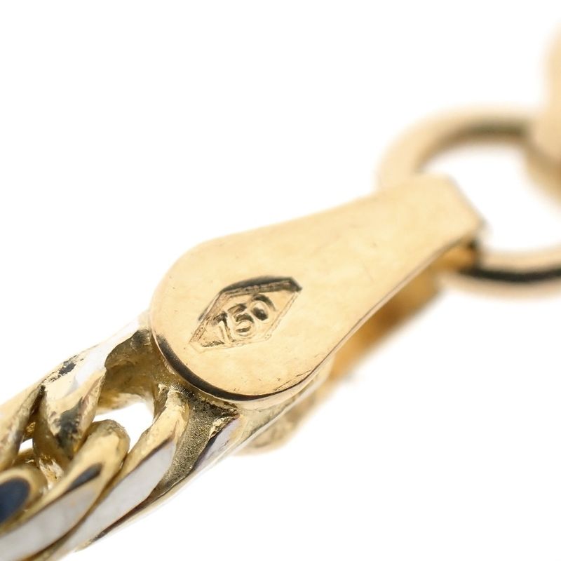 Image 6 of 18K. Two-tone twisted link chain | 49.5 cm