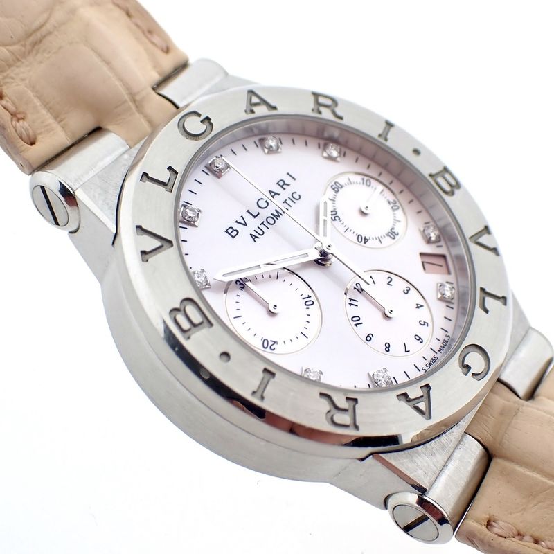 Image 11 of Bulgari Diagono; Unisex watch with diamonds