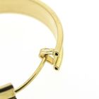 Image 5 of Gold hoop earrings; Ø 28 mm