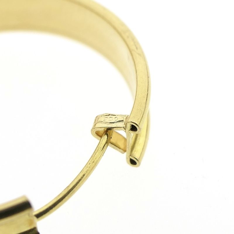 Image 5 of Gold hoop earrings; Ø 28 mm