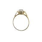 Image 7 of Gold entourage ring with diamond | 0.045 ct.