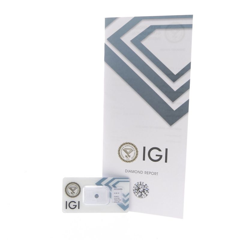 Image 7 of 0.36 ct. Brilliant cut diamond Fancy Deep Blue + IGI Certificate - Natural diamond