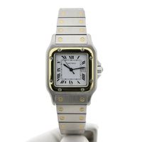 Cartier Santos Galbee 187901; 18k. Gold/steel unisex watch