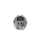 Image 4 of Pandora charm; Silver; Blue Daisy