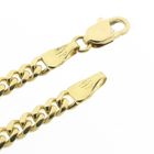 Image 9 of 18-karat gold necklace with a fixed pendant; Opal and diamond 0.46 ct. | 43 cm