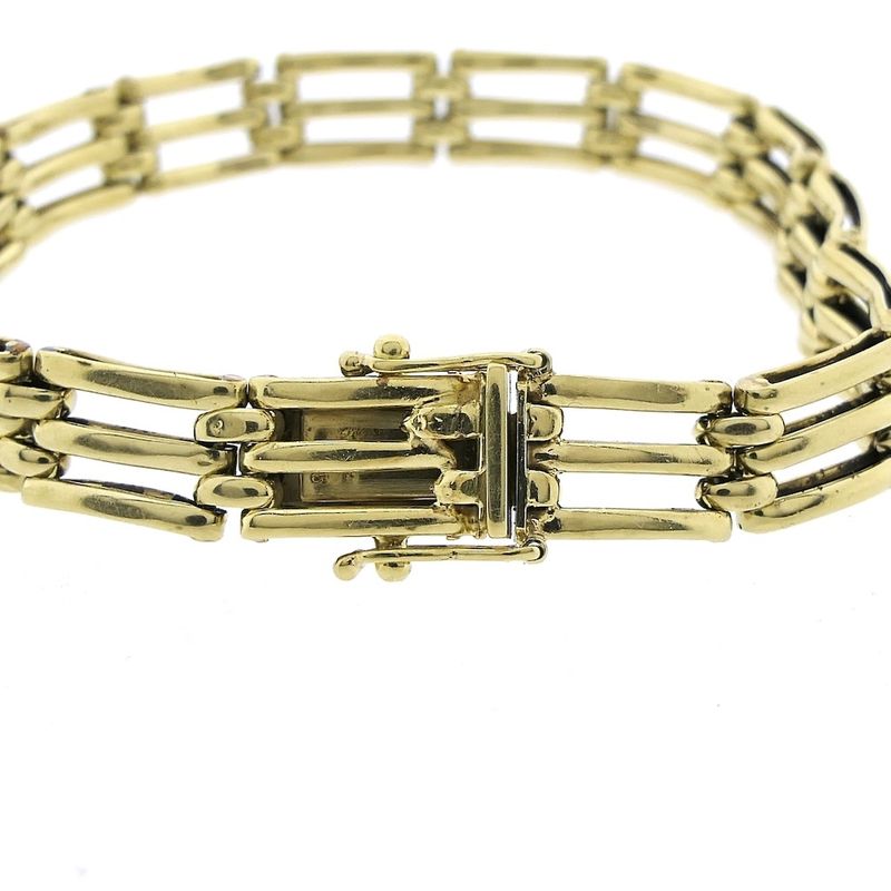 Image 4 of Gold fantasy link bracelet; 19.5 cm