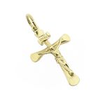 Image 5 of Gold pendant of a cross with corpus; INRI