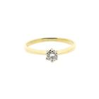 Image 3 of Gold solitaire ring with diamond | 0.20 ct.