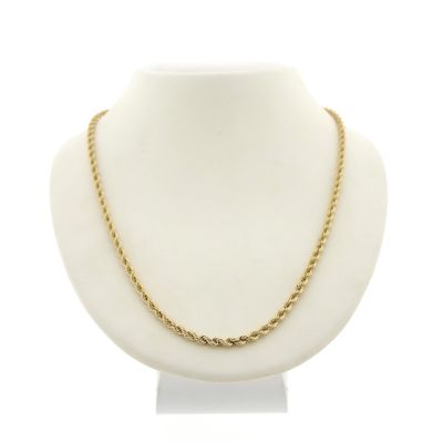 Gold twisted link chain; 50.5 cm | Mioro Image 1 of Gold twisted link chain; 50.5 cm | Mioro