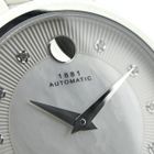 Image 4 of Movado 1881; Automatic women's watch with MOP and diamond dial