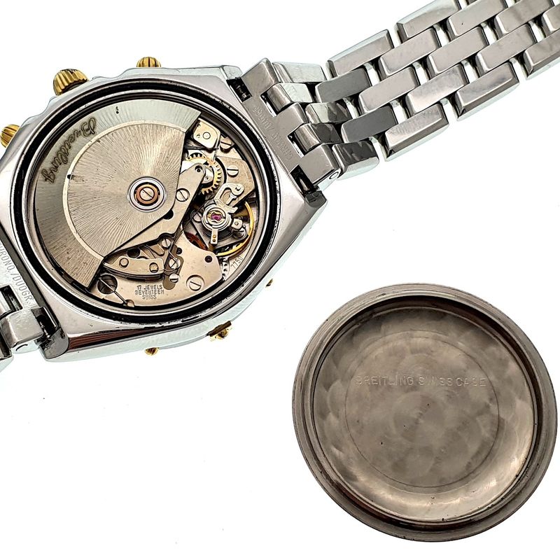 Image 8 of Breitling Chronomat; Chronograph men's watch on pilot's strap