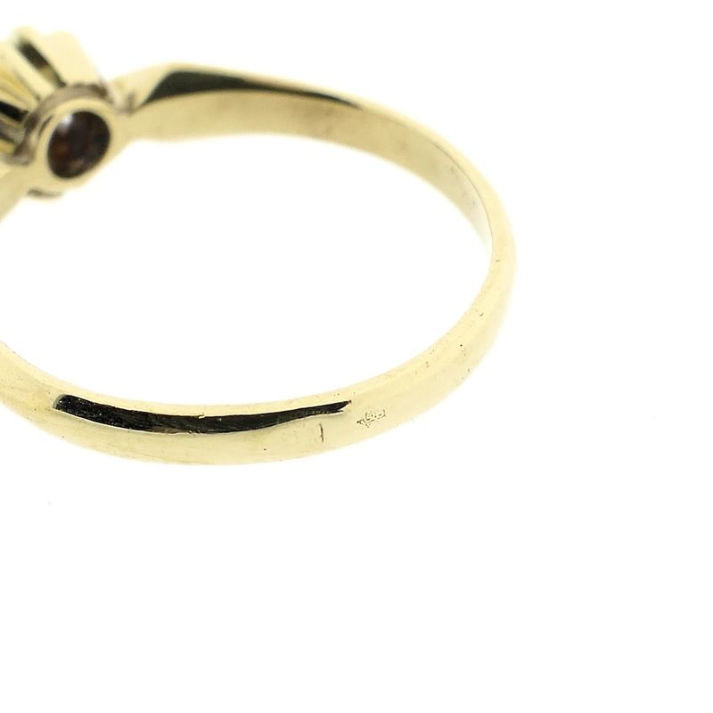 Image 5 of Gold solitaire ring with zirconia