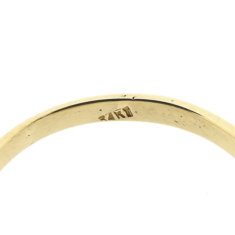 Image 5 of Gold ring with zirconia