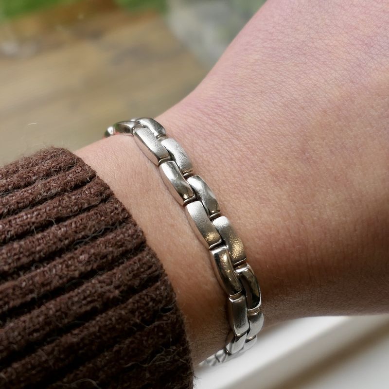 Image 8 of Solid white gold bracelet | 19 cm