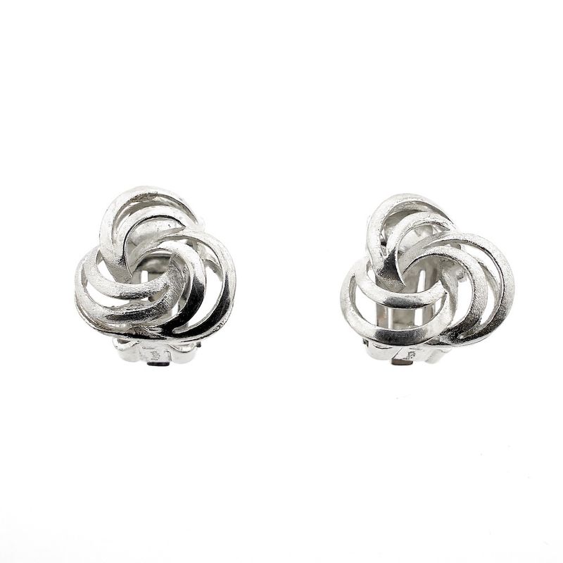 Image 7 of Silver clip-on earrings