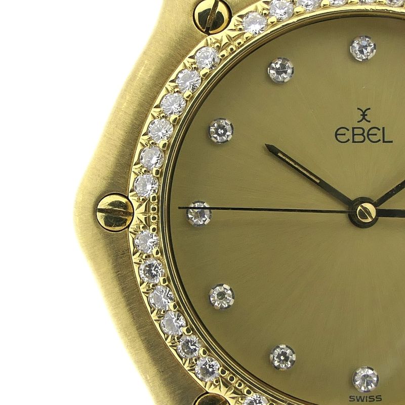 Image 5 of Ebel 1911 'Diamonds' 887911; 18k gold watch with diamonds