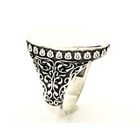 Image 5 of Silver signet ring in 'baroque' style