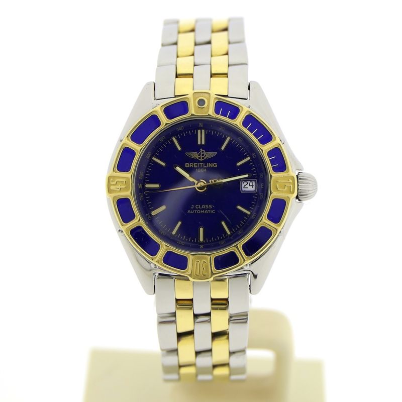 Image 1 of Breitling J-Class; Automatic women's watch with gold bezel