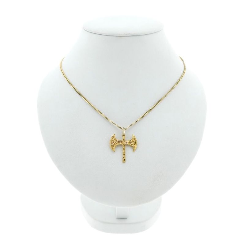 Image 6 of Golden pendant of a labrys