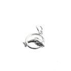 Image 4 of Silver charm; Dolphin with ring