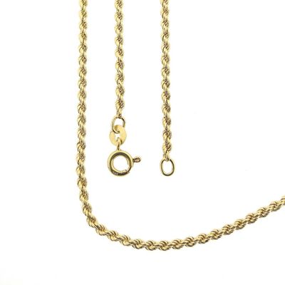 Gold long twisted link chain Image 2 of Gold long twisted link chain