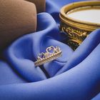 Image 2 of 21 carat gold ring set with zirconia